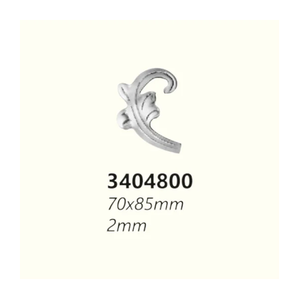 Връх от ковано желязо 3404800 (2 mm), 70*85 mm