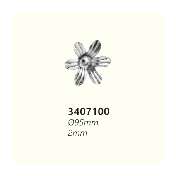 Розетка 3407100 (2 mm), D= 95 mm