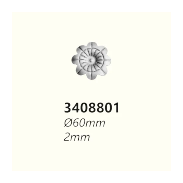 Розетка 3408801 (2 mm), D= 60 mm