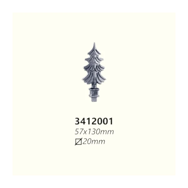 Връх от ковано желязо 3412001 (20 mm), 57*130 mm