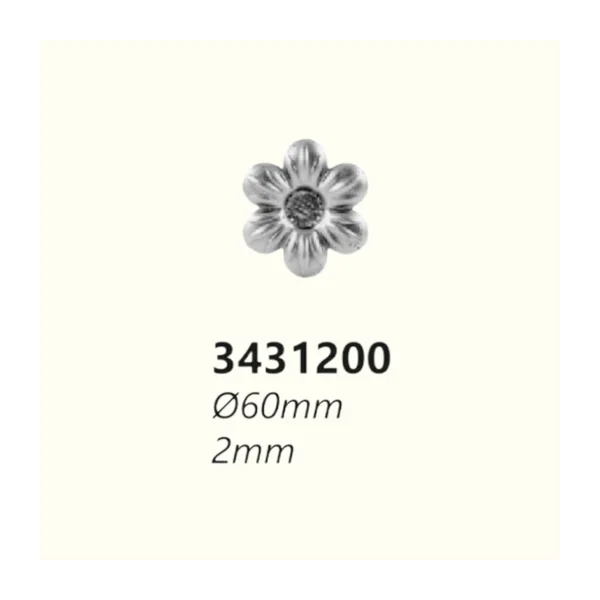 Розетка 3431200 (2 mm), D= 60 mm