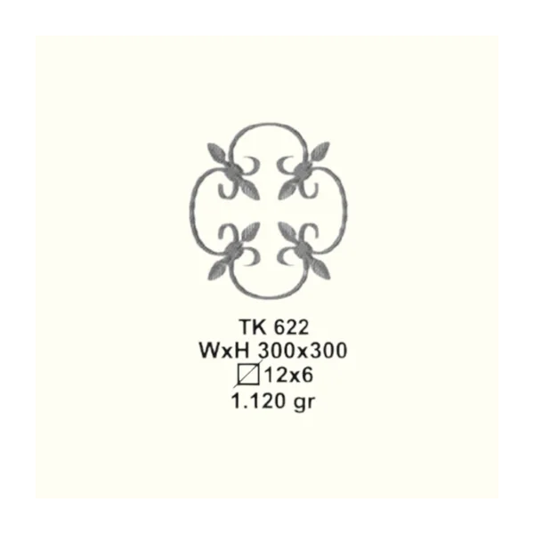 Пано за вграждане TK621 (5,5*11,5 mm), 300*300 mm