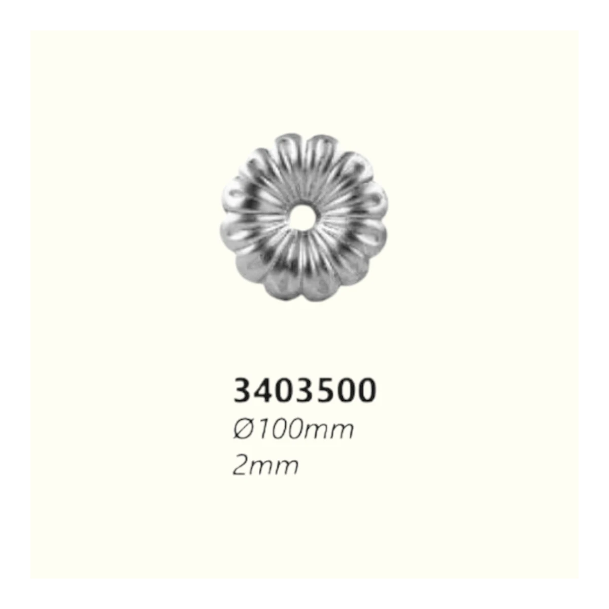 Розетка 3403500 (2 mm), D=100 mm