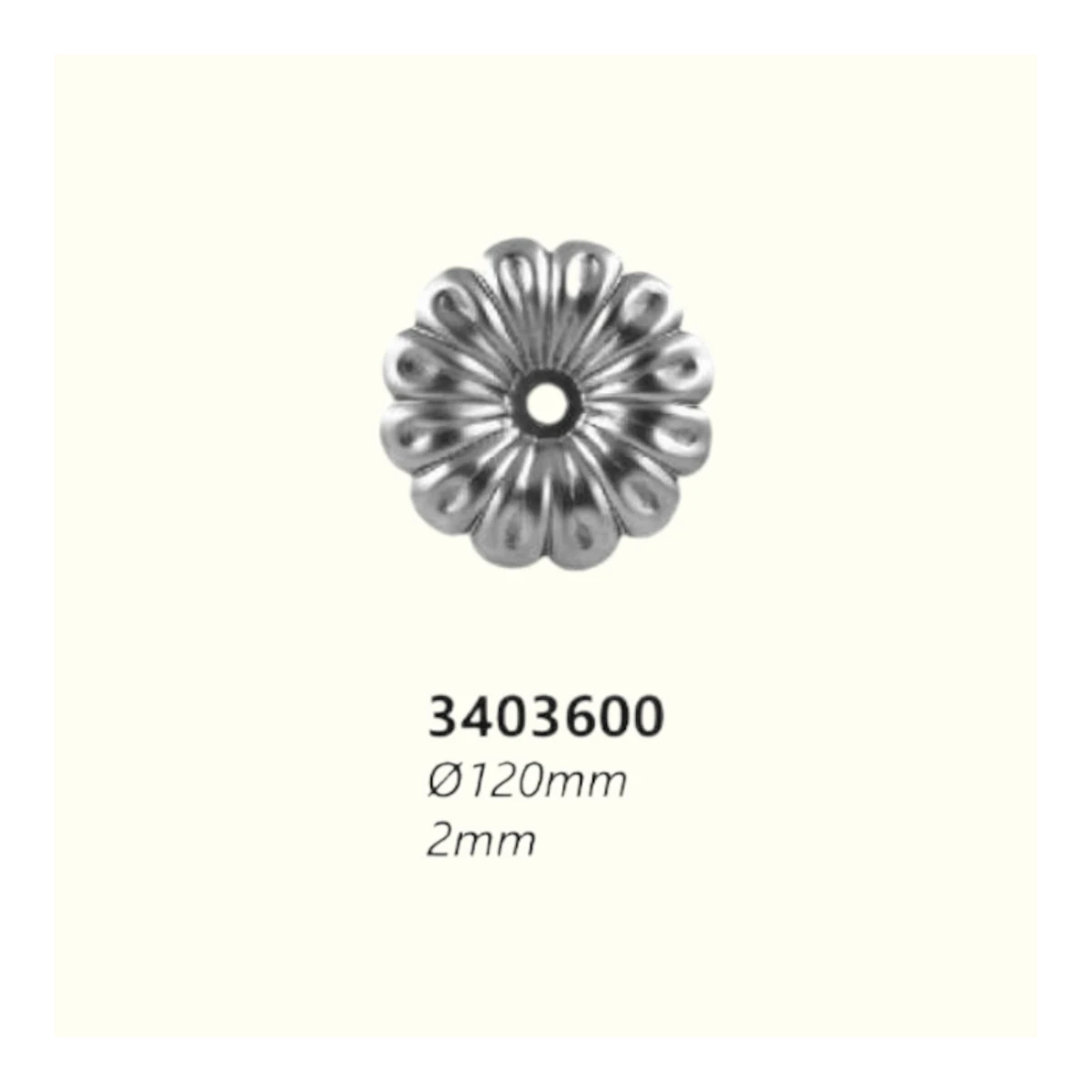 Розетка 3403600 (2 mm), D=120 mm