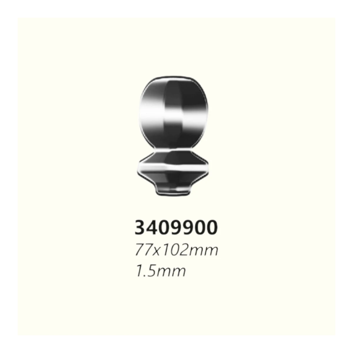 Метално топче 3409900 (1,5 mm), 77*102 mm