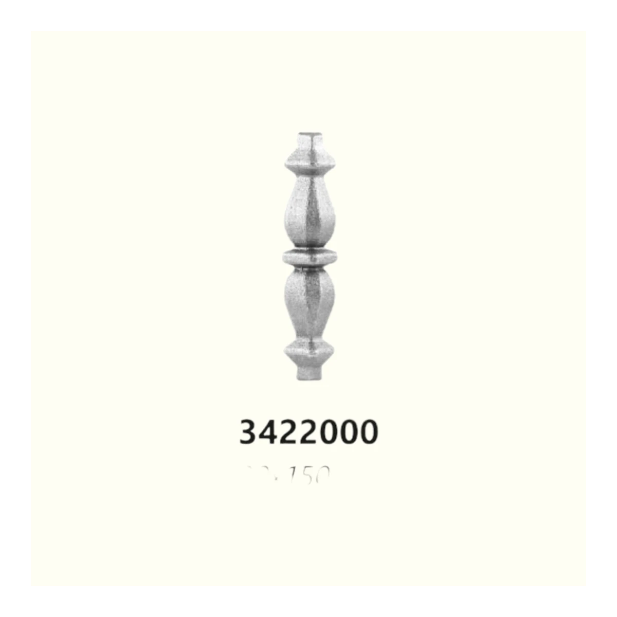 Елемент за вграждане от ковано желязо 3422000 (12 mm), 30*150 mm