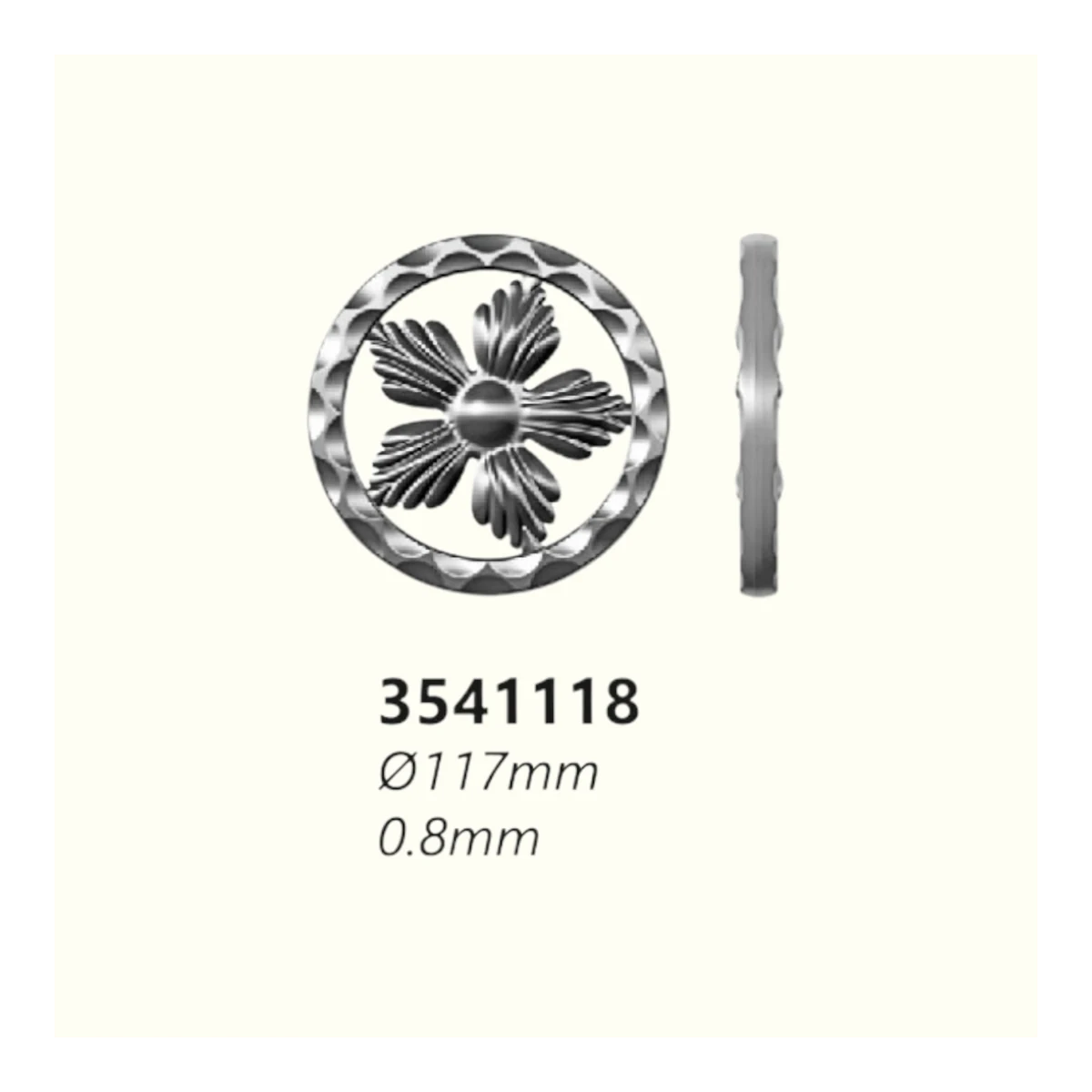 Розетка 3541118 (2 mm), D= 117 mm