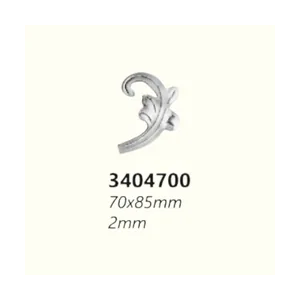 Връх от ковано желязо 3404700 (2 mm), 70*85 mm - изглед 1