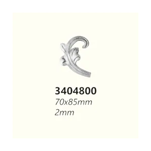 Връх от ковано желязо 3404800 (2 mm), 70*85 mm - изглед 1