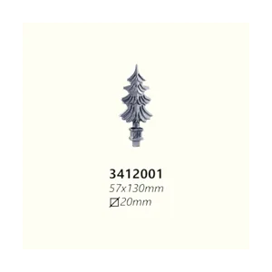 Връх от ковано желязо 3412001 (20 mm), 57*130 mm - изглед 1