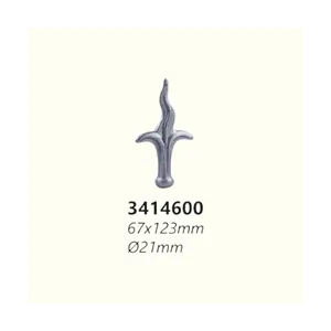 Връх от ковано желязо 3414600 (D=21 mm), 67*123 mm - изглед 1