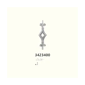 Елемент за вграждане от ковано желязо 3423400 (12 mm), 60*165 mm - изглед 1