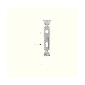 Розетка за брава 3426801 (3 mm), 56*260 mm - изглед 1