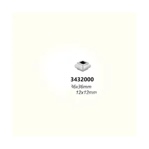 Капачка за метал 3432000 (отвор 12*12 mm), 36*36 mm - изглед 1