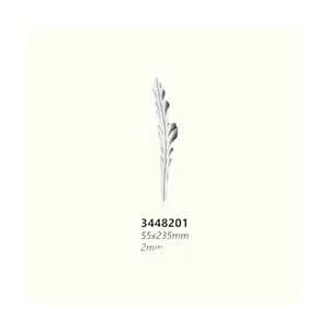 Декоративно листо от ковано желязо 3448201 (2 mm), 55*235 mm - изглед 1